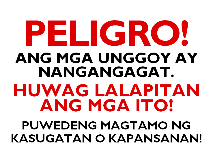 These Monkeys Bite ... in Tagalog